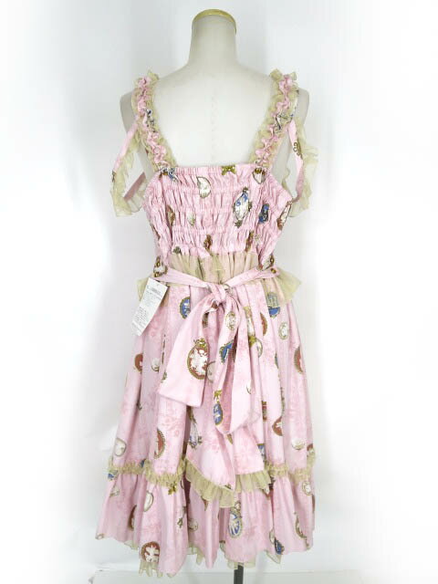 Metamorphose / Vintage cameo チュールフリルリボンdress (プラスサイズ) メタモルフォーゼタンドゥフィーユ ジャンパースカート ドレス B64122_2410