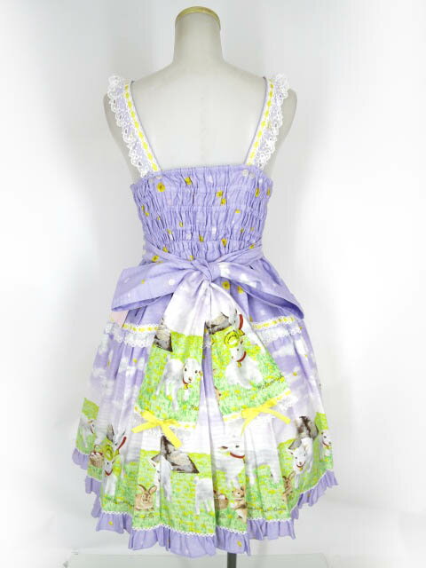 Metamorphose / Dreamy Little Farm はしごレースフリルジャンパースカート メタモルフォーゼタンドゥフィーユ B64125_2410