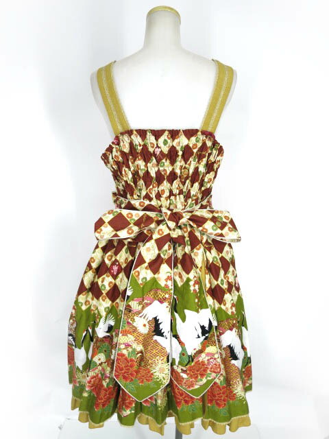 【中古】 Metamorphose / 百花繚乱～まほろばの舞～タックジャンパースカート (プラスサイズ) メタモルフォーゼタンドゥフィーユ B64127_2410