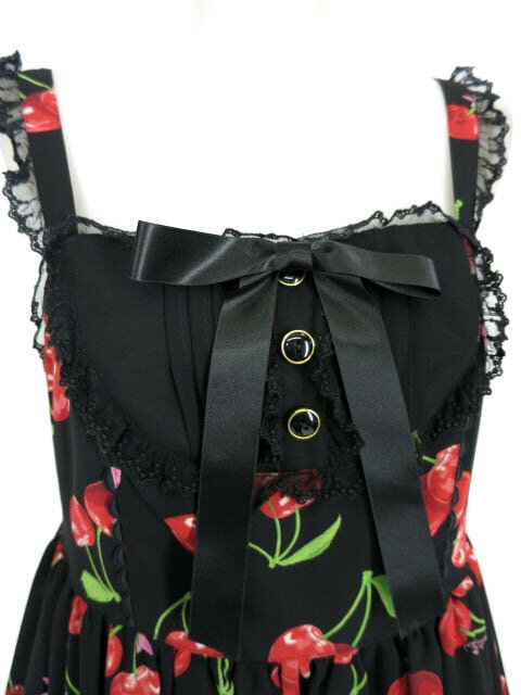 【中古】 Angelic Pretty / ドレンチェリーティアードジャンパースカート アンジェリックプリティ B65272_2411