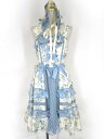 【中古】 axes femme kawaii / アンティークローズ柄ジャンパースカート & ハーフボンネット セット アクシーズファム カワイイ JSK ジャンパースカート B67199_2504