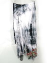 【中古】 gouk / 和柄切替タイダイ染めフレアロングスカート ゴウク B67815_2505