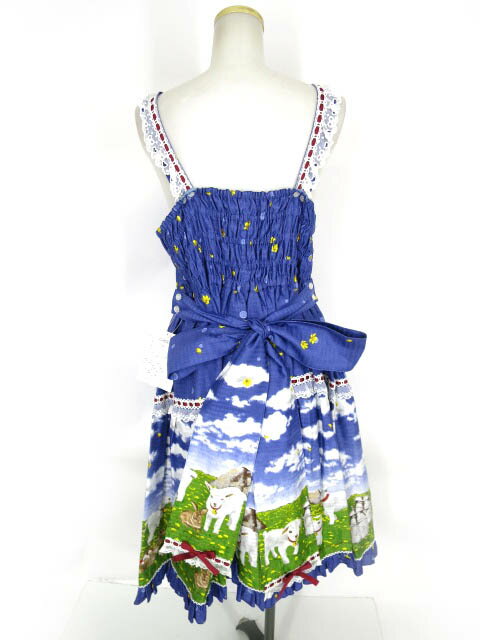 Metamorphose / Dreamy Little Farm はしごレースフリルジャンパースカート (プラスサイズ) メタモルフォーゼタンドゥフィーユ B68139_2505