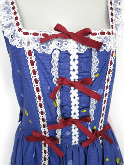 Metamorphose / Dreamy Little Farm はしごレースフリルジャンパースカート (プラスサイズ) メタモルフォーゼタンドゥフィーユ B68139_2505