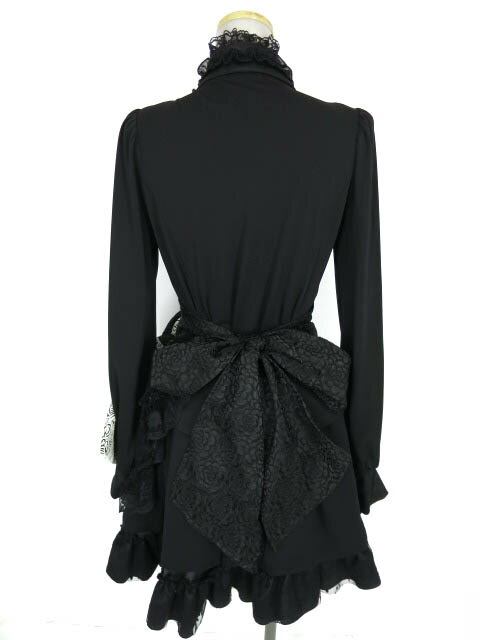 【中古】 Qutie Frash / 2021プレミアムセット 黒麗 キューティーフラッシュ (パフブラウス・ジャボタイ・リボンブローチ・ラップコルセットフリルスカート・パニエスカート) B69091_2507