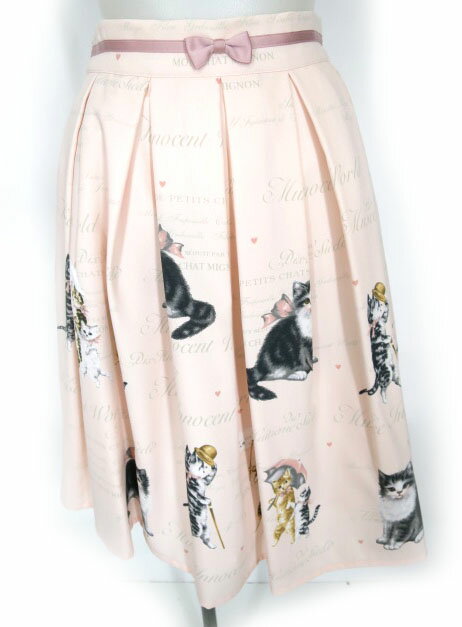Innocent World / アンティークキャットスカート イノセントワールド 猫柄 B70709_2510