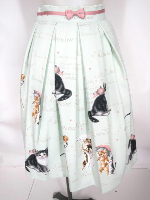 Innocent World / アンティークキャットスカート イノセントワールド 猫柄 B70733_2510