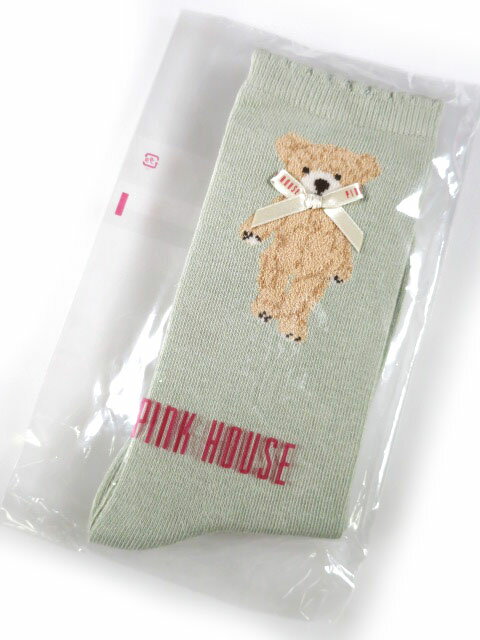 PINK HOUSE / テディベアソックス ピンクハウス 緑 グリーン 靴下 B70901_2510(4)