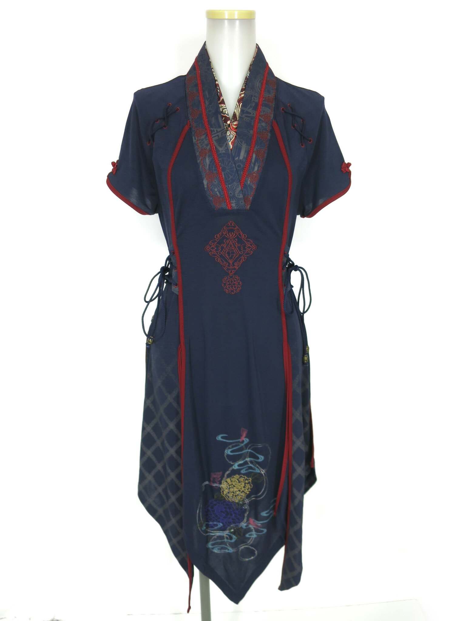 【中古】 OZZ ONESTE / 半袖 着物襟ワンピース オッズオン オッズオネスト Ozz On B72124_2512