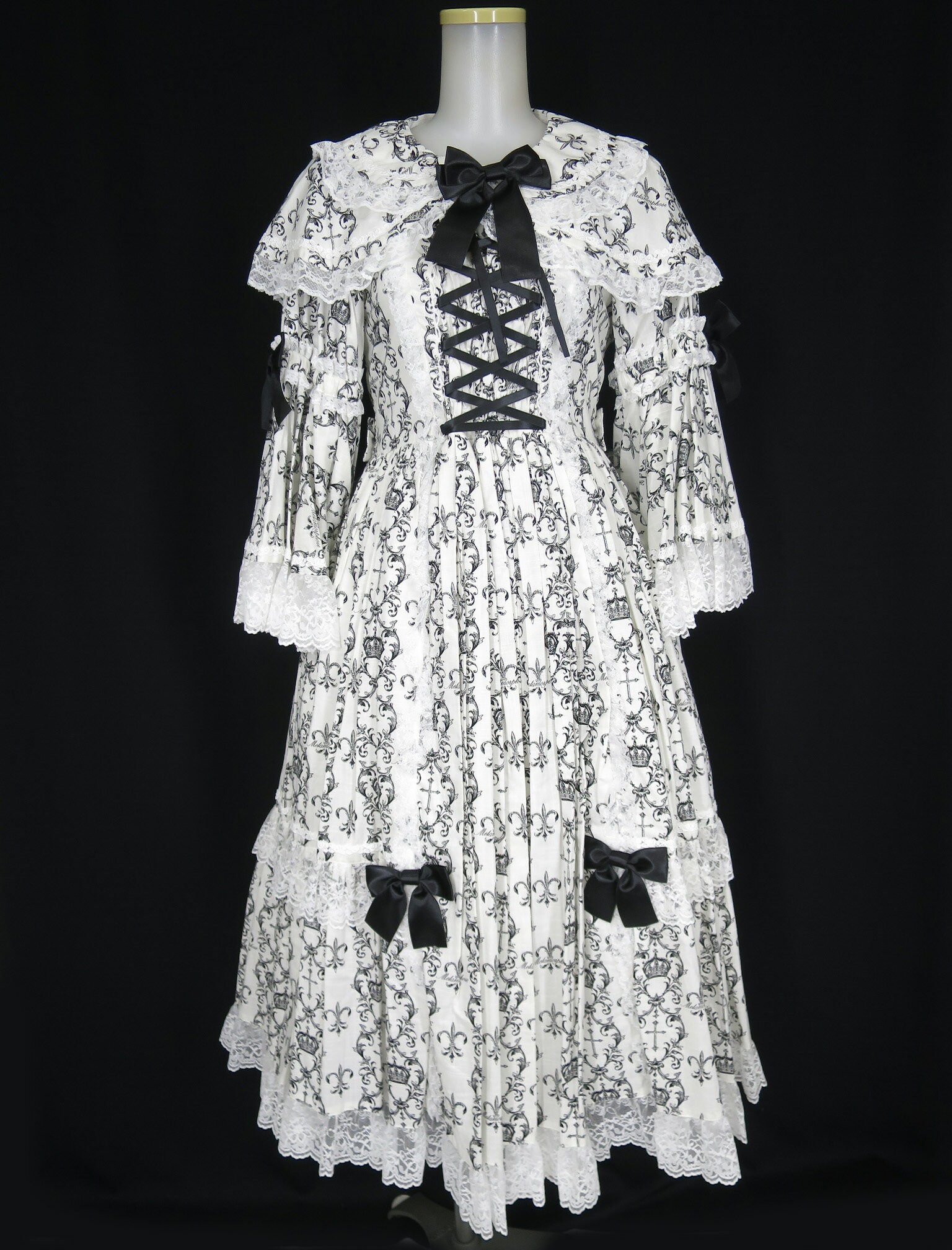 Rakuten - 【中古】 Metamorphose / クラウンクロス ケープ付ロングドレス メタモルフォーゼタンドゥフィーユ ワンピース B73134_2602