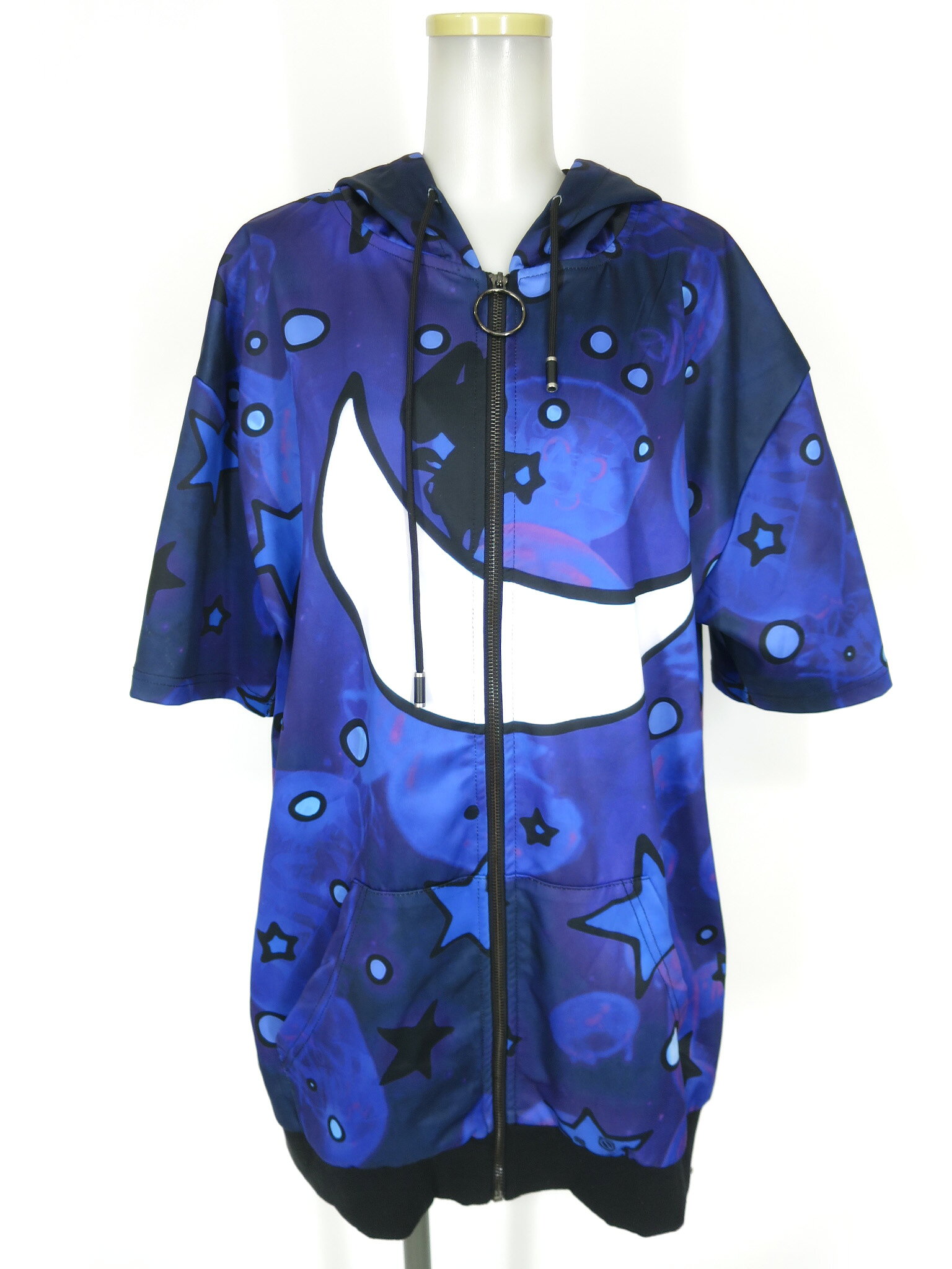 乐天商城 - 【中古】 NieR CLOTHING / クラゲ柄半袖ジャージパーカー ニーア クロージング B73192_2602