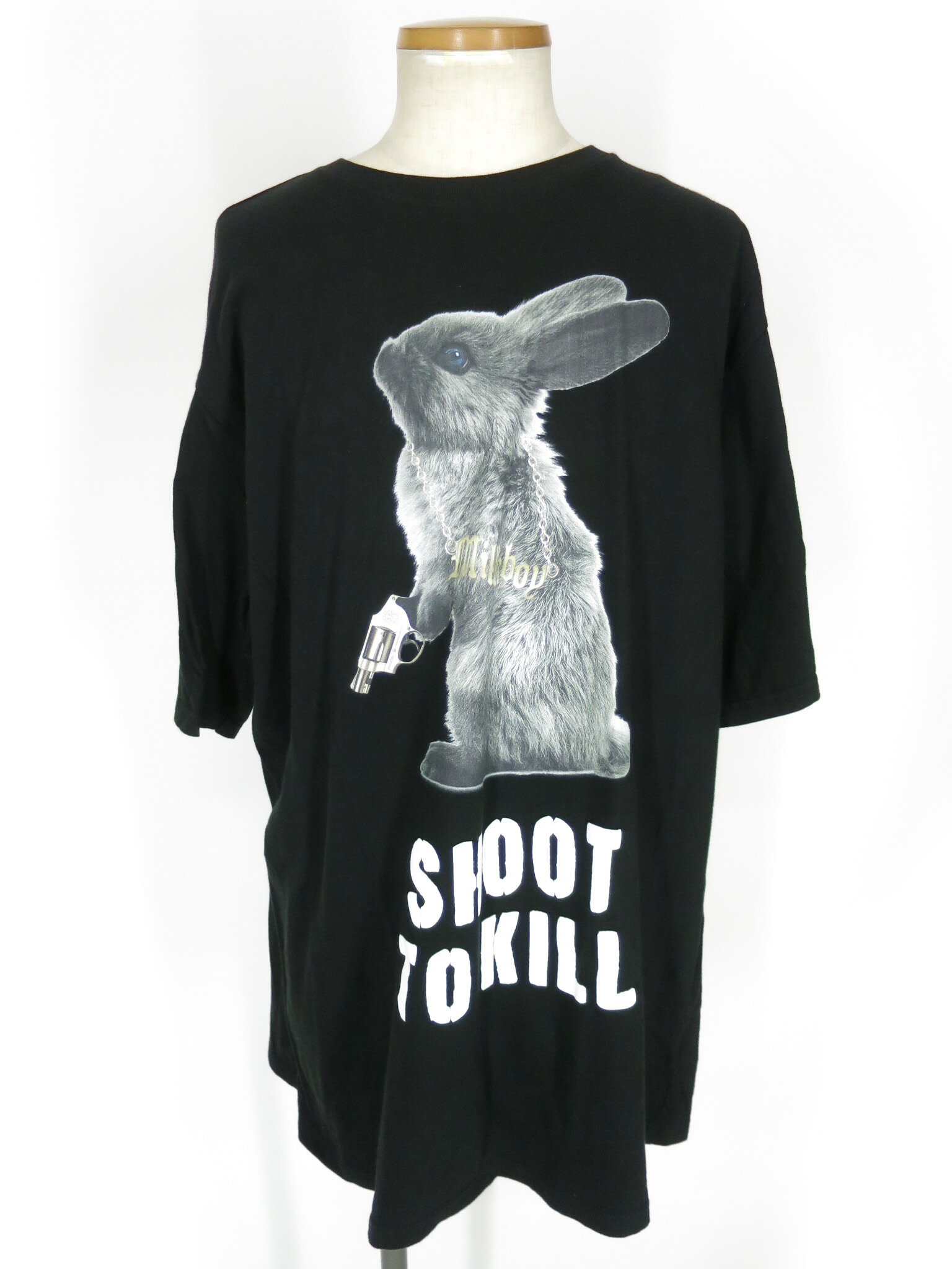 【中古】 MILKBOY / SHOOT TO KILL ウサギ プリント Tシャツ ミルクボーイ B73199_2602