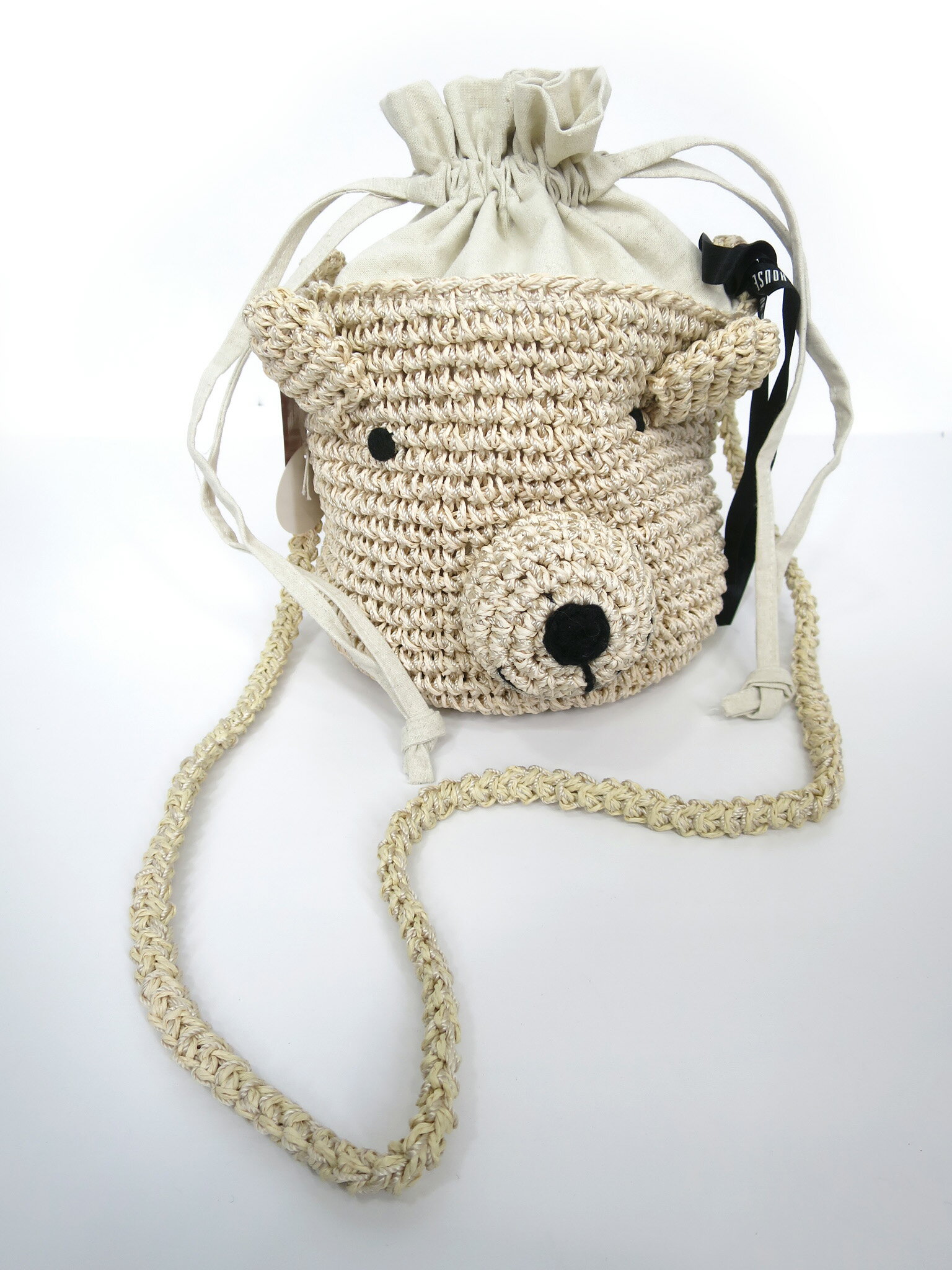 PINK HOUSE / くま巾着カゴバッグ ピンクハウス B73256_2602...