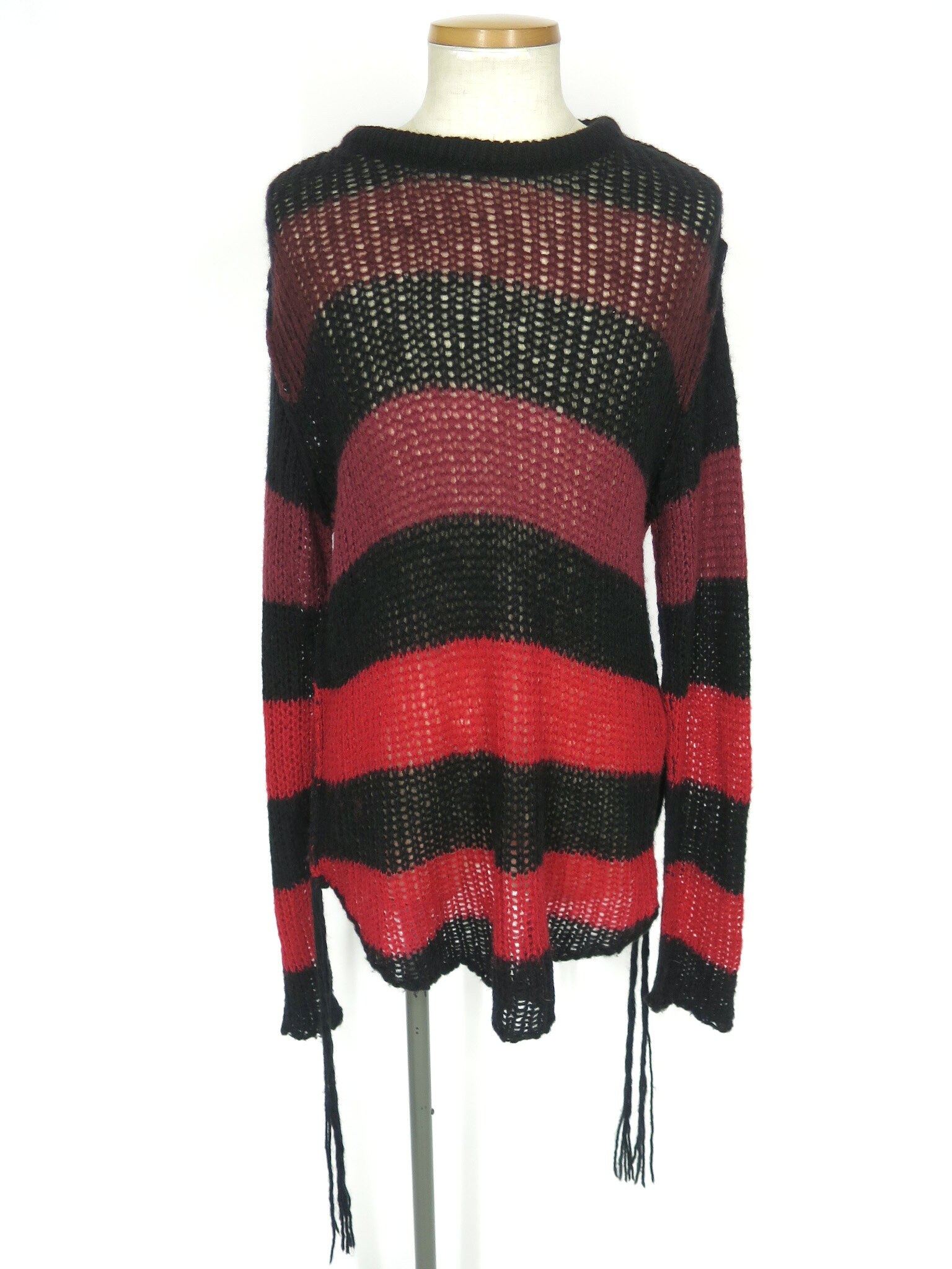 Rakuten - 【中古】 CIVARIZE / ボーダー柄ルーズニットセーター シヴァーライズ メンズ ユニセックス B73768_2603