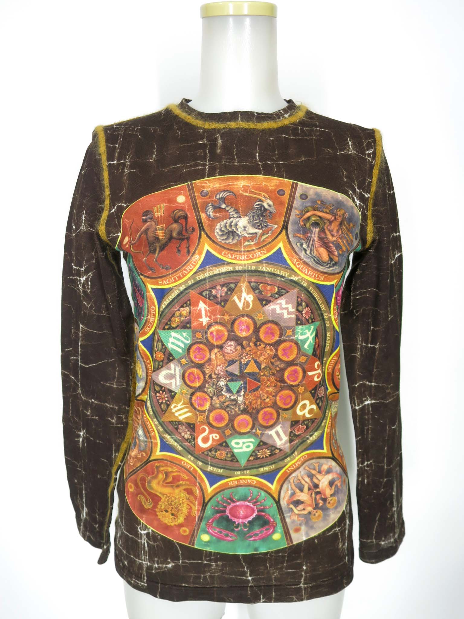 乐天商城 - 【中古】 Jean Paul GAULTIER CLASSIQUE / 十二星座柄長袖カットソー ジャンポールゴルチエ クラシック レディース B74339_2604