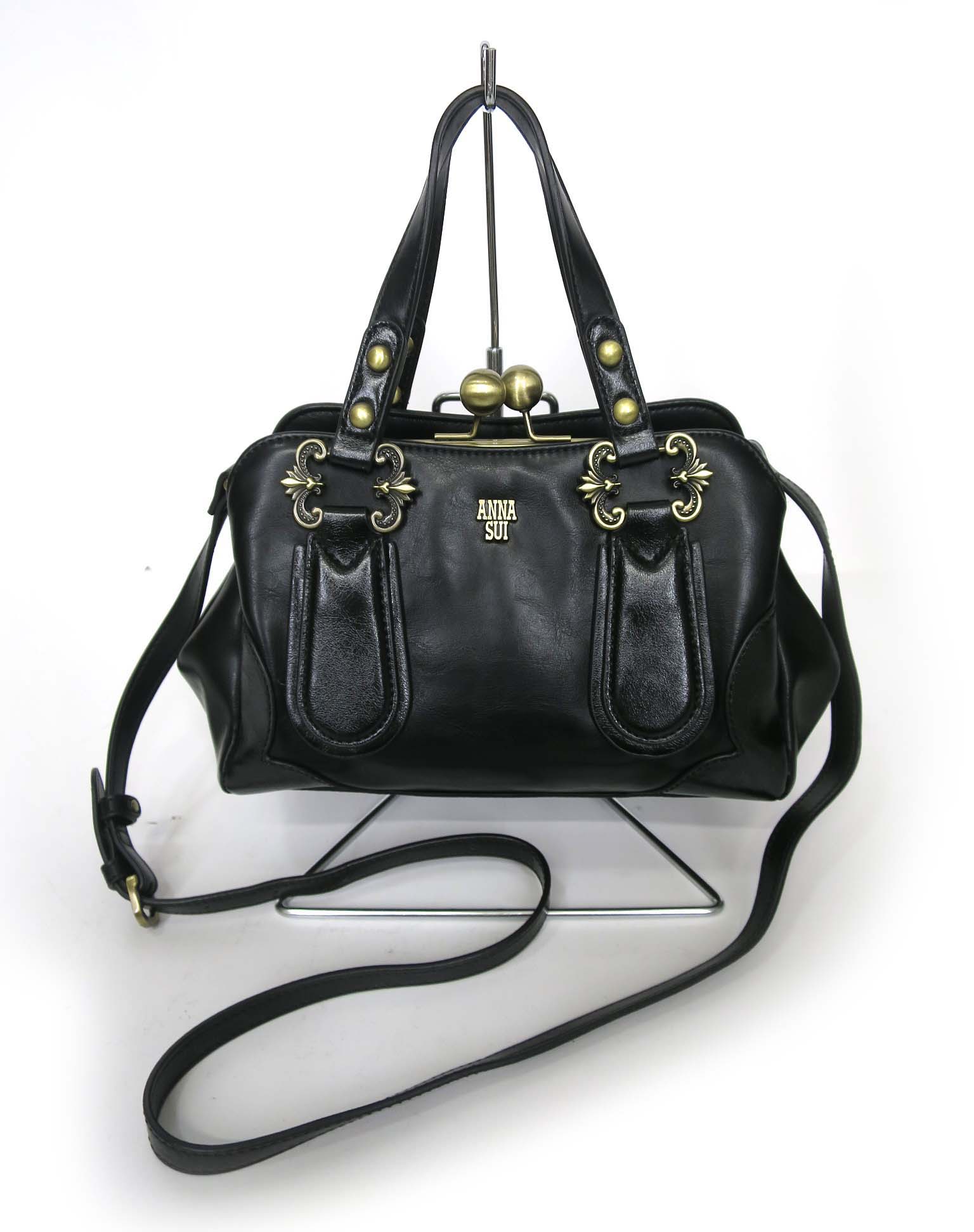 Rakuten - 【中古】 ANNA SUI / ディディオン 2way がま口バッグ アナスイ ショルダーバッグ ハンドバッグ B74485_2605