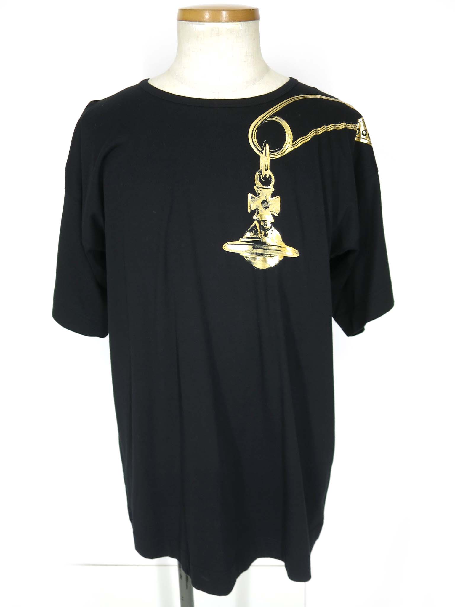 乐天商城 - Vivienne Westwood MAN / SAFETY PIN リラックスTシャツ ヴィヴィアンウエストウッド・マン 安全ピン オーブプリント メンズ ユニセックス B74638_2605