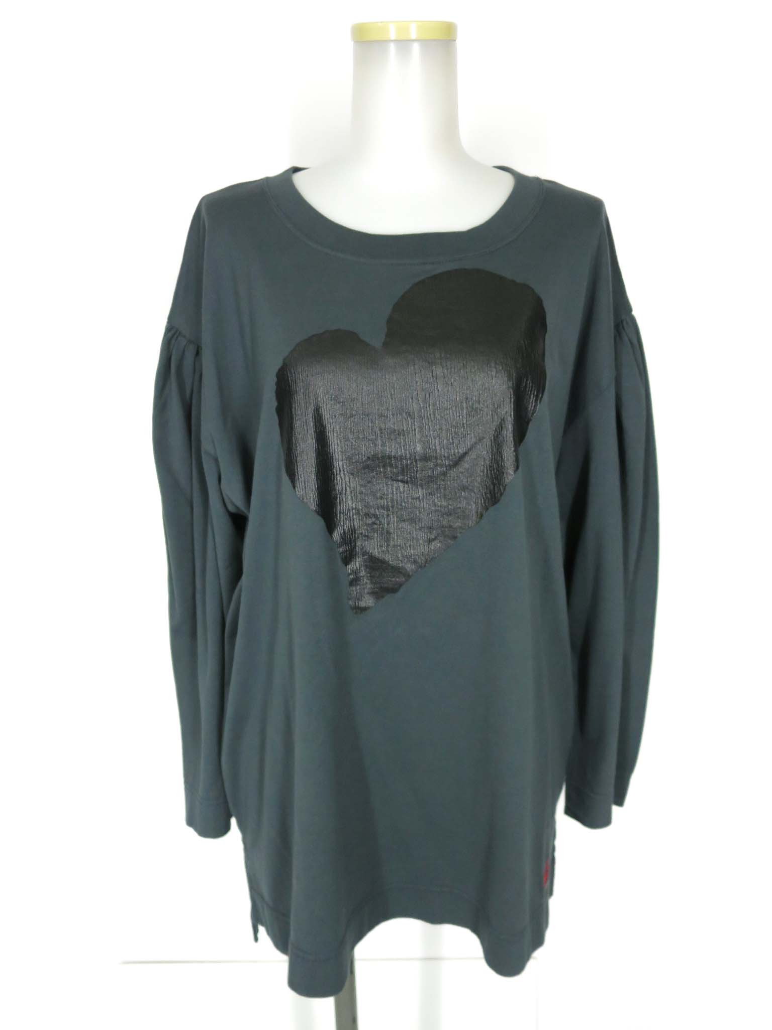 乐天商城 - 【中古】 Vivienne Westwood RED LABEL / ハートプリントビッグカットソー ヴィヴィアンウエストウッド レッドレーベル B74650_2605