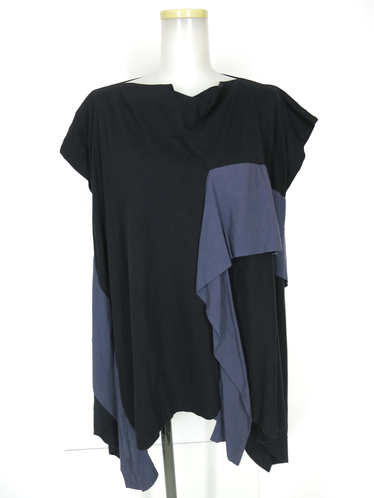 乐天商城 - 【中古】 Vivienne Westwood RED LABEL / アシンメトリー半袖フレアチュニック ヴィヴィアンウエストウッド レッドレーベル カットソー プルオーバー トップス B74655_2605