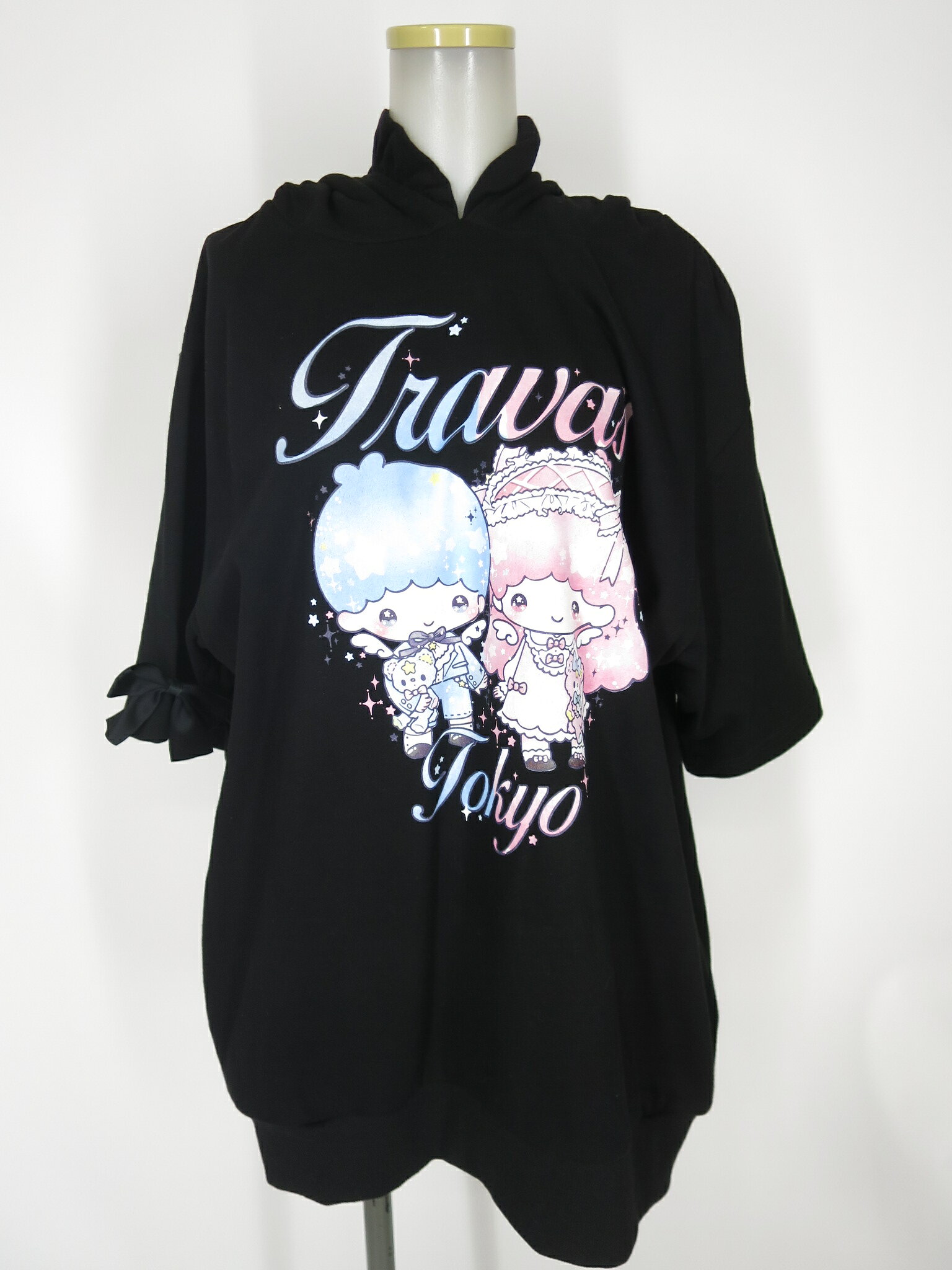 【中古】 TRAVAS TOKYO / Little Twin Stars×Dolly Mixフリルパーカー トラバストーキョー サンリオ リトルツインスターズ キキララ コラボ B77010_2609
