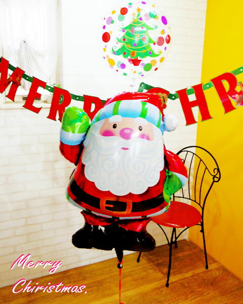 クリスマス バルーン 飾り クリスマスバルーン サンタとモミの木