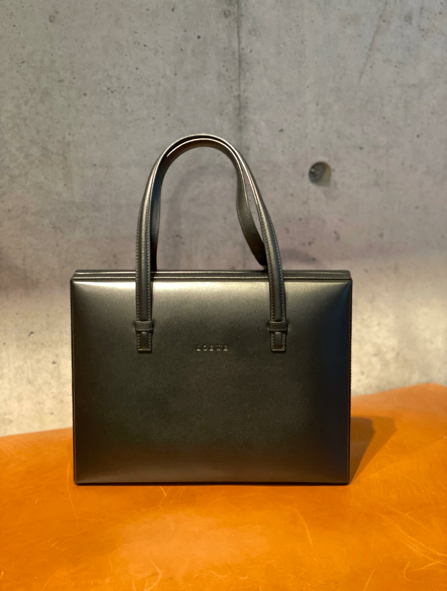 【中古】LOEWE ロエベ ヴィンテージ レザー ハンドバッグ【B08468】