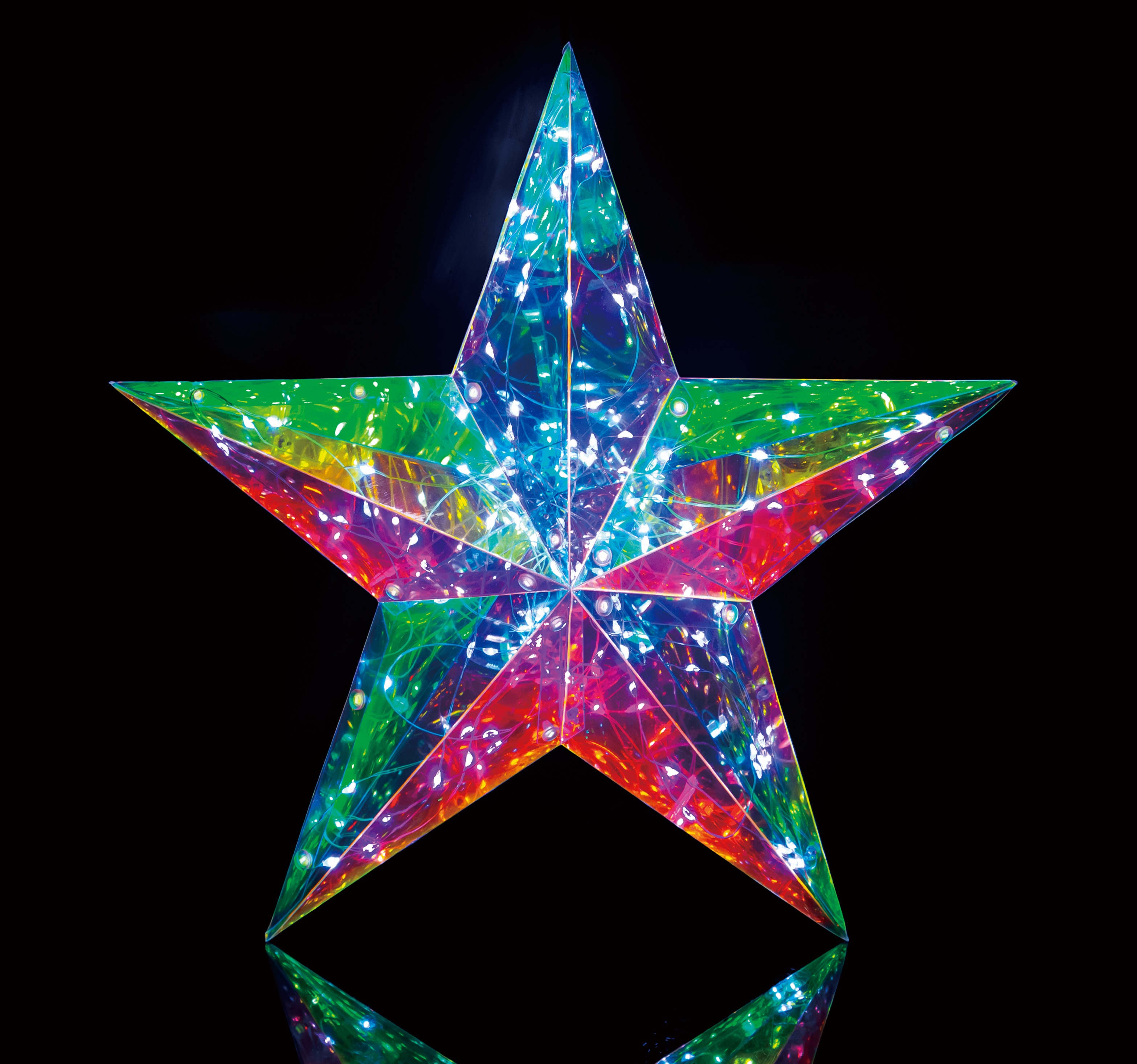クリスマス 【MR01400】 ミラージュライト スター 32cm