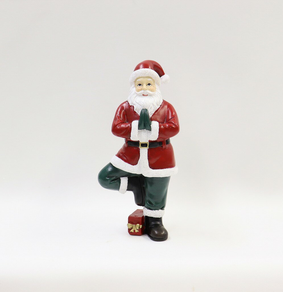 クリスマス 【023141】 ヨガサンタL A クリスマス飾り ミニ置物 クリスマスインテリア ギフト プレゼント サンタオブジェ ミニサンタ クリスマス雑貨 コレクションのサムネイル