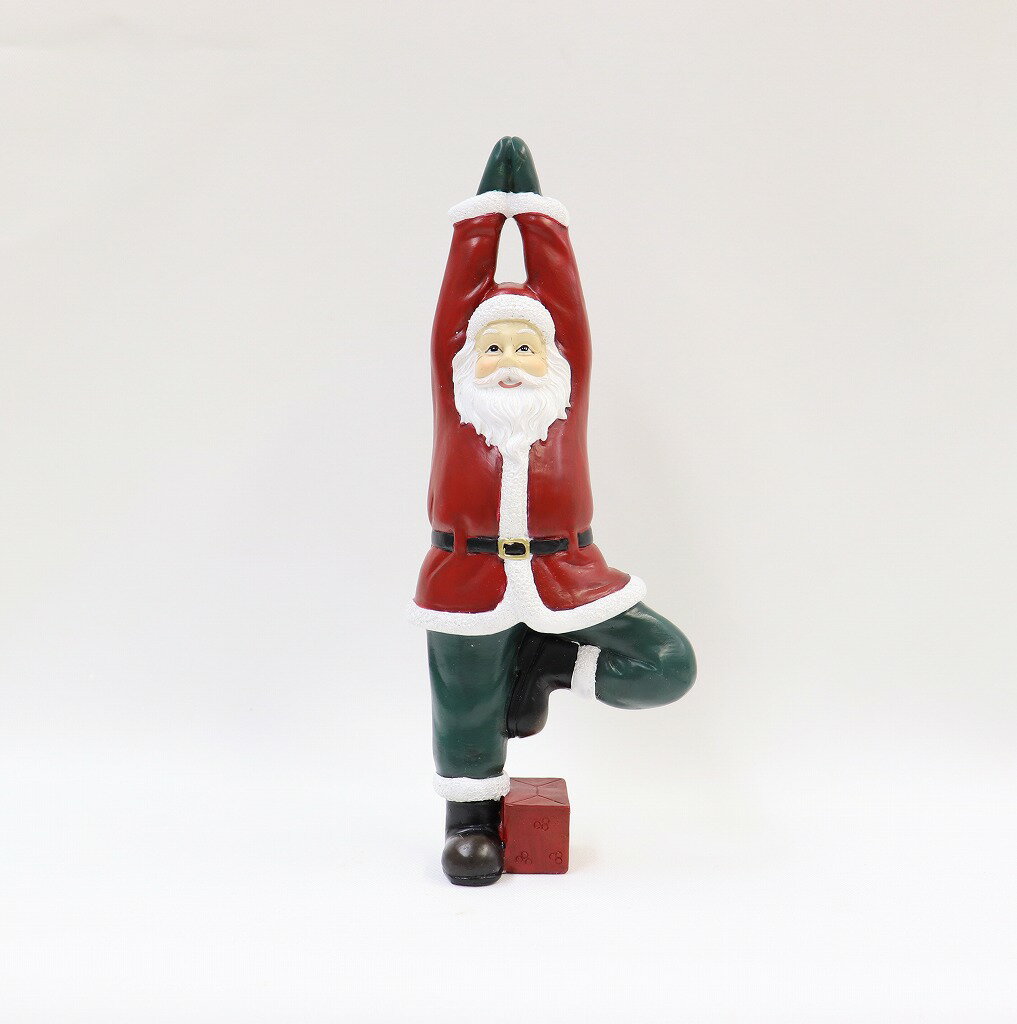 クリスマス 【023145】 ヨガサンタL E クリスマス飾り ミニ置物 クリスマスインテリア ギフト プレゼント サンタオブジェ ミニサンタ クリスマス雑貨 コレクションのサムネイル
