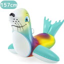 フロート 浮き輪 子供 大人 【WF00264】 フラッシュスプラッシュシールライドオン 157cm かわいい おしゃれ プール 海 レジャー アウトドア キャンプ 水遊び 夏休み 海水浴 スポーツ おもちゃ フロート 浮き輪 子供 大人 安心 安全 TCCOLLECTION リブライト 東京ローソク