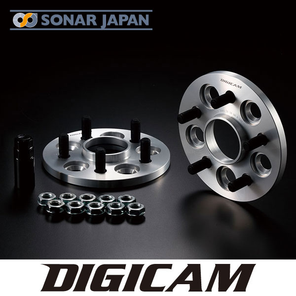 ハブリング付ワイドトレッドスペーサー 100 5H P1.25 10mm 56-56 DIGICAM デジキャン ワイドトレットスペーサー 足回り ドレスアップ カー用品 車 スペーサー ワイトレ