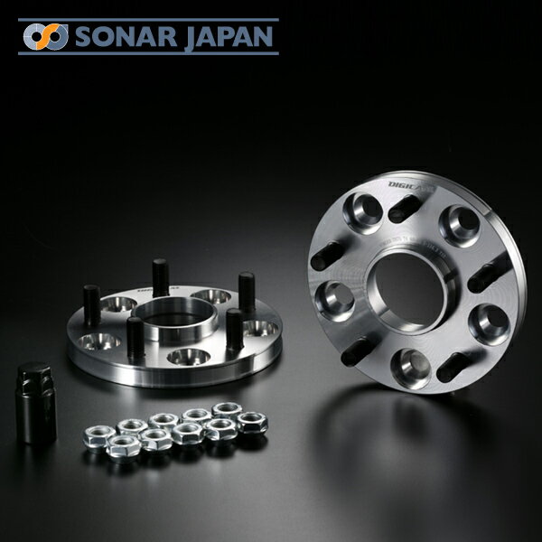ハブ付ワイドトレッドスペーサー 114.3 5H P1.5 P1.25 15mm A7075-T6 DIGICAM デジキャン ホイールスペ..