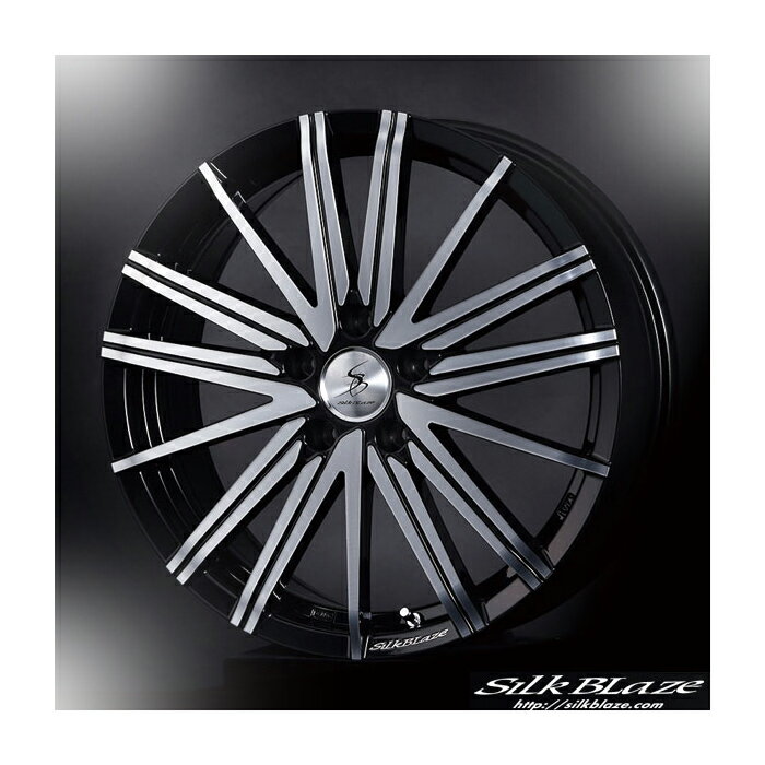 SilkBlaze VORZAアルミホイール18inch×7.0+55 5H 114.3 φ73ピアノブラック ダイヤモンドカットミニバンなどに