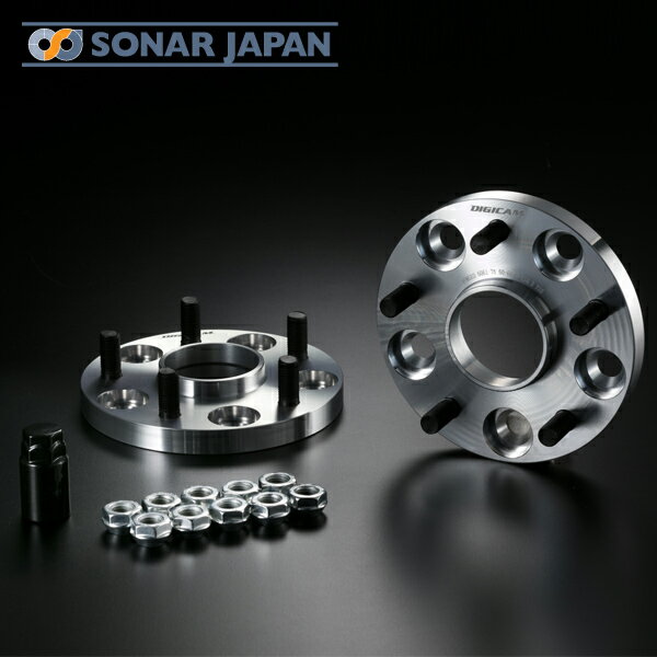 ハブ付ワイドトレッドスペーサー 114.3 5H P1.5 P1.25 15mm A6061-T6 DIGICAM デジキャン ホイールスペ..