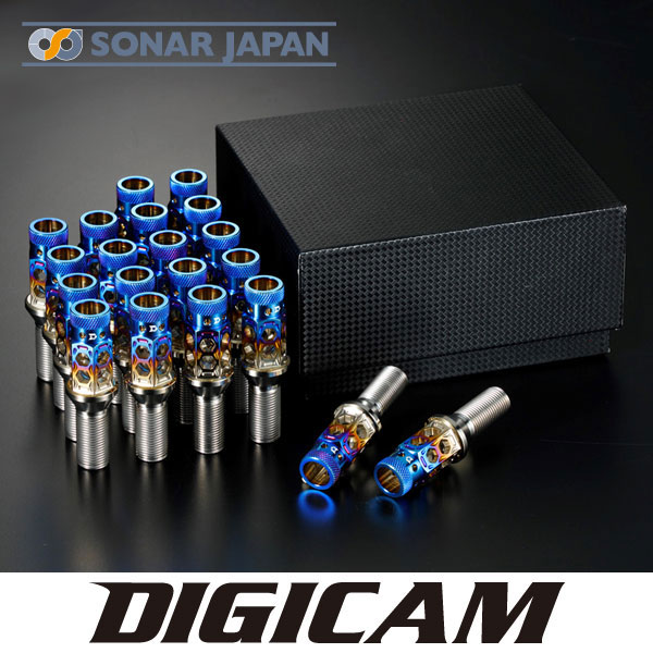 スープラ DB82 DB22 DB42ハニカムライトチタンレーシングボルト28mm P1.25 20本DIGICAM デジキャン
