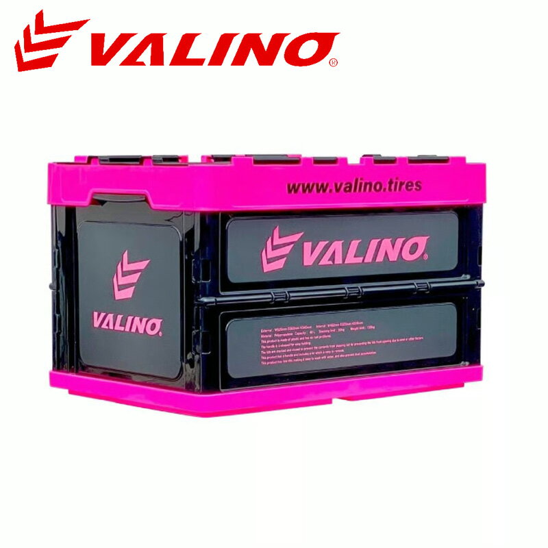 VALINO ヴァリノ 折り畳みコンテナBOXBLACK/PINK 48L ブラック/ピンク