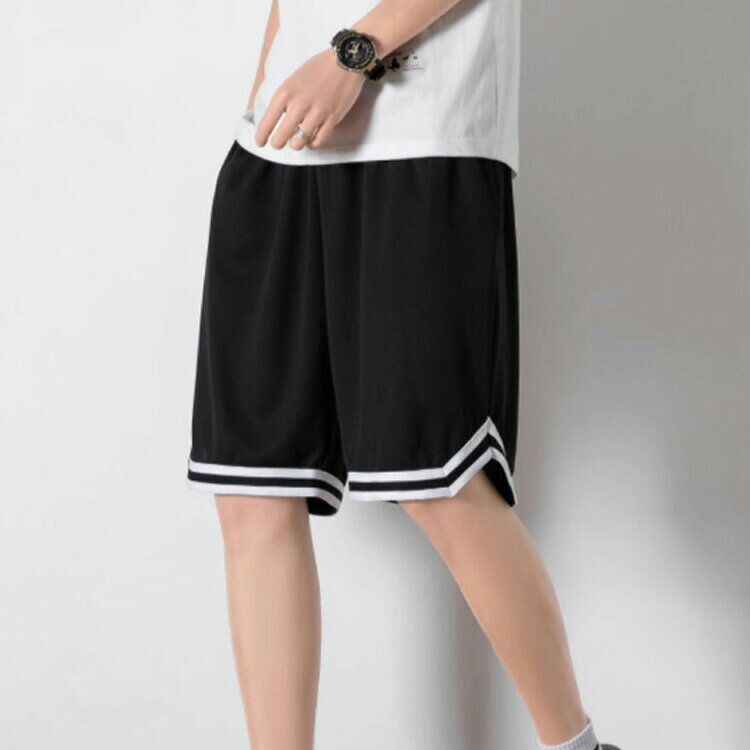 東京ECストアのショートパンツ 【2枚セット】バスケパンツ 【2枚セット】バスケパンツ トレーニング ハーフパンツ 無地 スポーツ 短パン メンズ 運動着 速乾 バスパン 大きいサイズ 半ズボン 運動会 体育祭 スポーツパンツ 短パン 通気性 夏 速乾 半ズボン 部屋着 父の日 ランニングパンツ｜アングル2