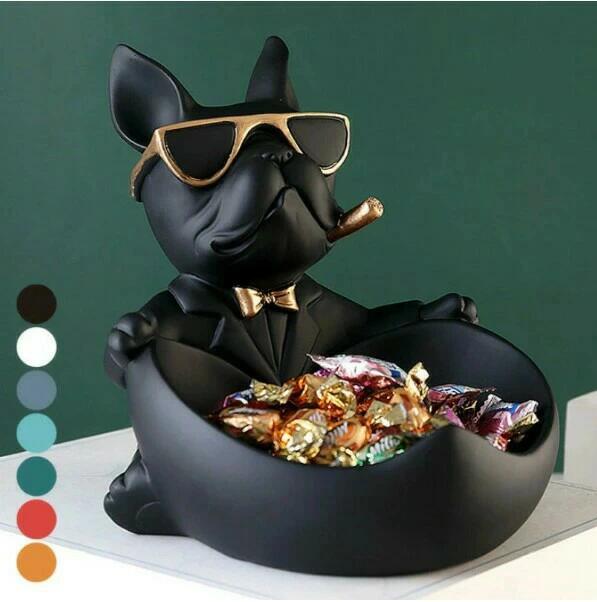 犬好き ギフト プレゼント お菓子入れ 時計 キーケース 鍵 サングラス オシャレ リビング トレイ オブ..