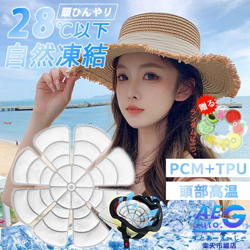 グッズ帽 熱中症対策 冷却 頭 保冷剤 帽子 アイスシート 【先着100名様限定価格★2枚購入1点1490円】アイスパッド28度自然凍結