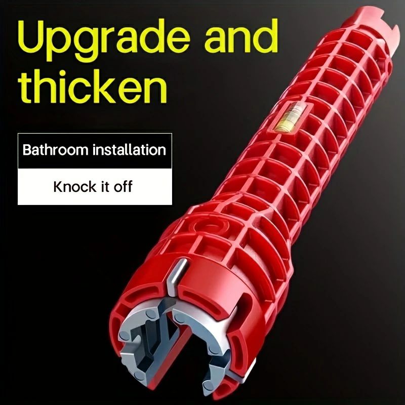 多機能蛇口レンチ調節可能なレンチキットマウントメンテナンスシンクと蛇口ホームメンテナンス配管工ツール 1