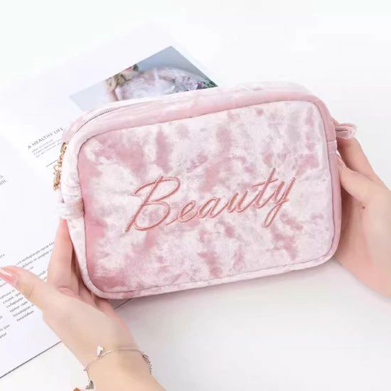 刺繍デザ 内ポケットあり ファスナーポーチ メイク収納 コスメ収納 メイクポーチ コスメバッグ マルチ..