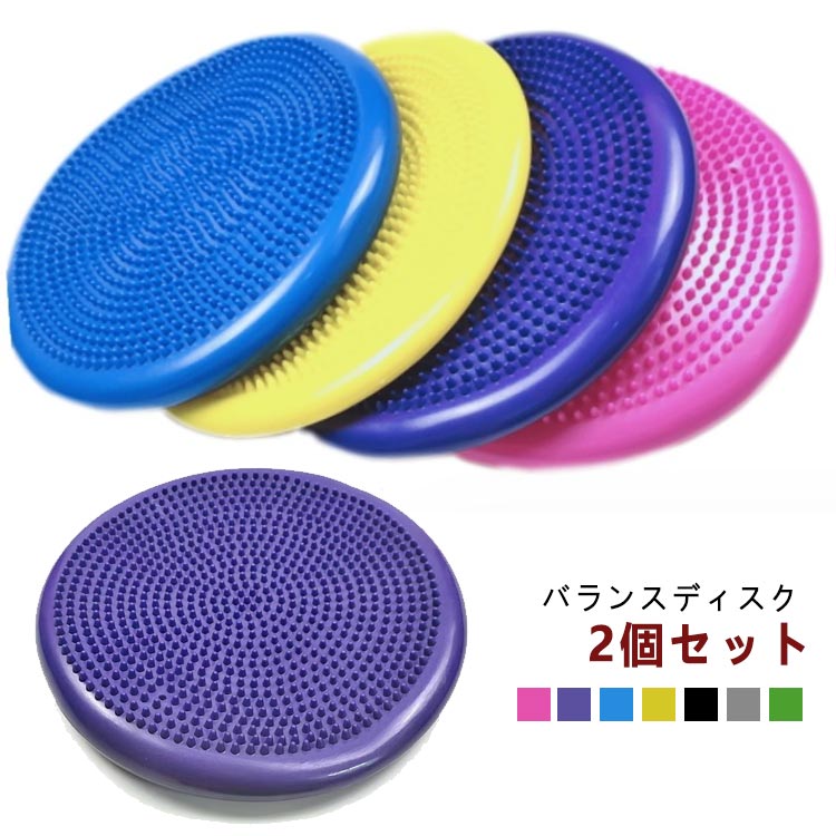バラ 体幹トレーニング 2個セット 体幹 ポンプ付き ポンプ バランスディスク 椅子 空気入れ エクササイ..