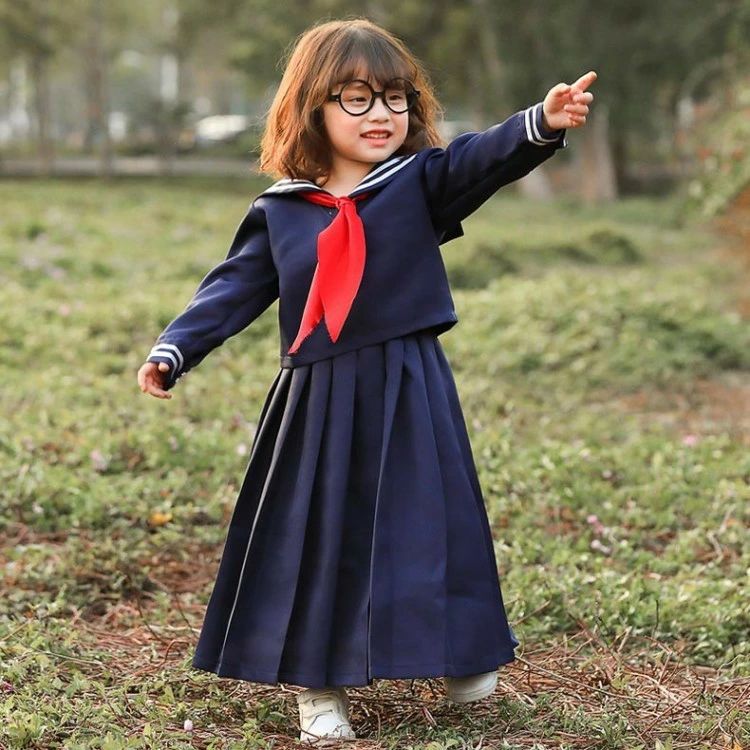 Rakuten - ー 制服 長袖 長袖セーラー ロングスカート 3点セット 衣装 大きいサイズ 仮装 ハロウィン衣装 コスチューム ハロウィーン 魔女