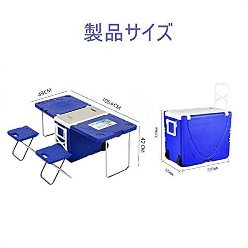 東京ECストアの収納ボックス 折りたたみ キャンプ テーブル 蓋付き 収納ケース｜アングル2
