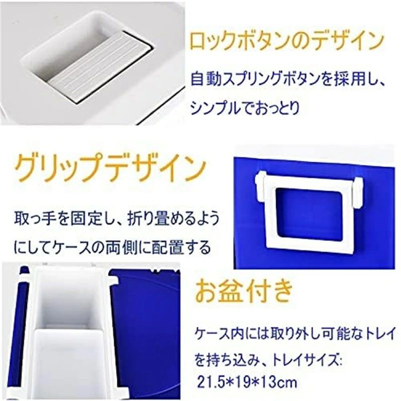 東京ECストアの収納ボックス 折りたたみ キャンプ テーブル 蓋付き 収納ケース｜アングル3