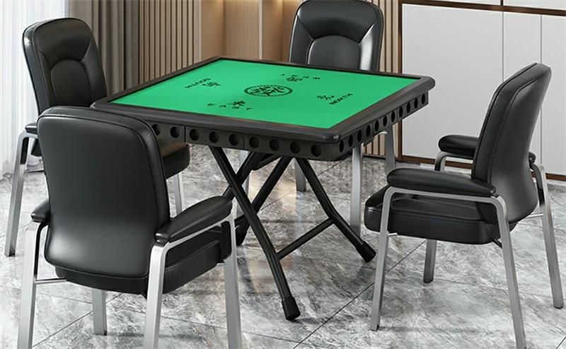 Mahjong Table - 麻雀卓 折りたたみ マージャン卓 幅85×奥行85×高さ75cm 手打ち用 麻雀テーブル 麻雀台 家庭用麻雀卓 点棒収納 牌別売り 軽量