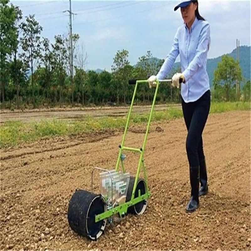 手動野菜播種機 種まき機 播種機 手動種まき機 手押し式種子散布機 小型精密プラン...
