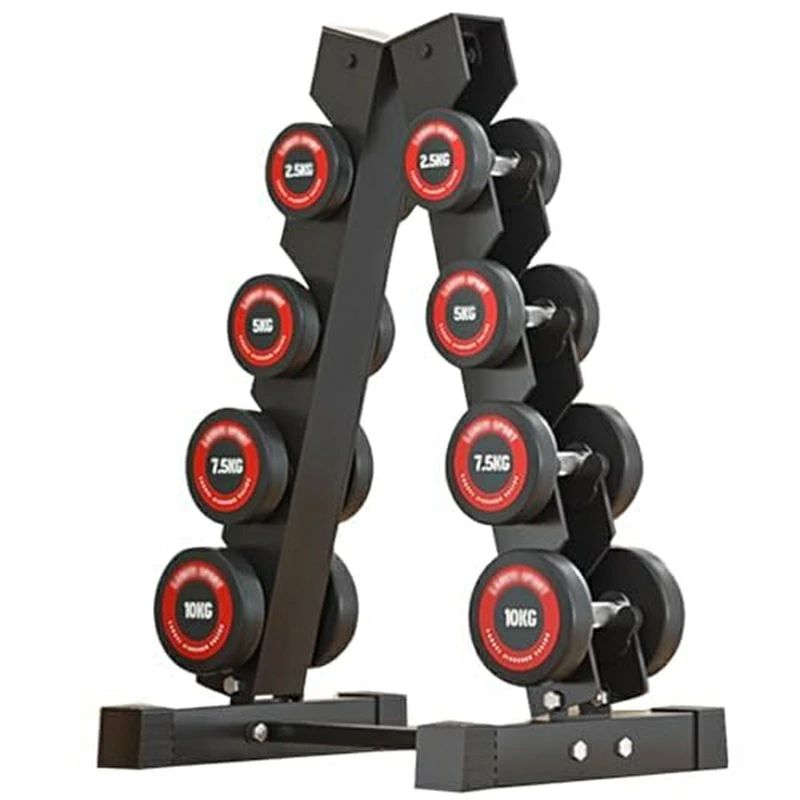ダンベル、ダンベル フィットネス固定ダンベル、ダンベル 2.5kg-10kg、50KG ダンベルウェイトセット 4ペアダンベル 付きラウンド