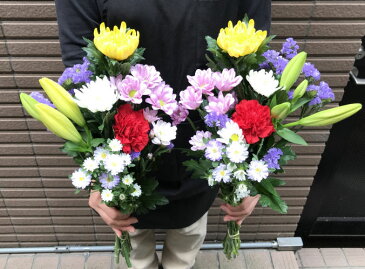 土日出荷 お供え 生花 アレンジメント 花束 お墓参り 法事法要 お供え花用 お供え お悔やみ 仏事 法事 命日 一周忌