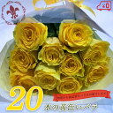 黄 黄色バラ20本の花束 銀座のバラ あす楽13時まで 送料無料 母の日 父の日 プレゼント お祝い 記念日 ギフト 税込 還暦 プロポーズ 誕生日 退職 生花 バラ 花束 20歳 成人 ハタチ 20周年 黄バラ 黄色いバラ